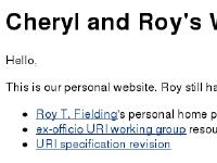 gbiv.com Roy T. Fielding, ex-officio URI working group, URI specification revision