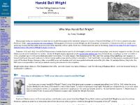 Home Page of Harold Bell Wright Website, Who Was HBW? Home Page of Harold Bell Wright Website, Who Was HBW?