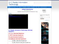 G C Reddy | Information Technology Interview Questions