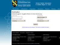 geiriadur - University of Wales Trinity Saint David | Dictionary