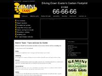 Exeter Taxis, Exeter Airport Taxis, Eco Taxis Exeter: Gemini Taxis | Home
