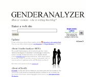 GenderAnalyzer - Determine if a homepage is written by a man or woman