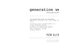 Generation Web - Ilkley Based Web Design and Development, Web Design in Ilkley, West Yorkshire