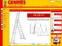 genries.com Echelles - Fabricant - Passerelles - Marchepieds - Echafaudages - Escaliers - Genriès, echelle, escabeau genries.com Echelles - Fabricant - Passerelles - Marchepieds - Echafaudages - Escaliers - Genriès, echelle, escabeau