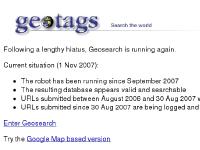 GeoTags Location-Based Search Engine GeoTags Location-Based Search Engine
