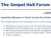 The Gospel Hall Forum