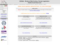 GiDiNet - Real time domain registrations: it, eu, com, net, org, info, biz, name, cc, tv