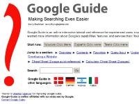 googleguide.com Overview, Contents, Favorites googleguide.com Overview, Contents, Favorites