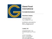grandfood.se Produkter, Kunder, Restaurang grandfood.se Produkter, Kunder, Restaurang
