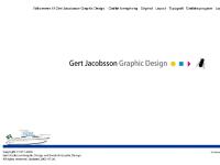 graphicdesign.se Gert Jacobsson, Freelance, Graphic design