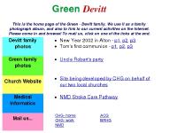 Green Devitt home page Green Devitt home page