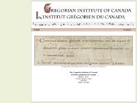 Gregorian Institute of Canada | L'Institut grégorien du Canada