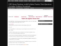 GRE Quant Database world Syllabus Practice Tests Questions Formulae Problems Downloads