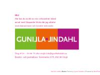 - Gunilla Lindahl - Gunilla Lindahl