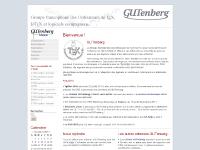 Groupe francophone des Utilisateurs de TEX, LATEX et logiciels compagnons Groupe francophone des Utilisateurs de TEX, LATEX et logiciels compagnons