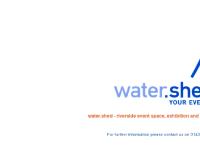 water.shed - event space exhibition and conference centre