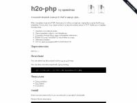 h2o-template.org PHP, PHP template, Template engine