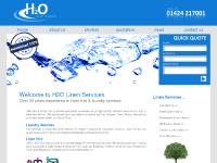 Linen Services, Laundry Service, Dry Cleaning - H2O Linen Services, Bexhill on Sea, Sussex.