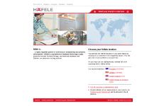 Häfele - INDEX COUNTRY SELECTOR Häfele - INDEX COUNTRY SELECTOR