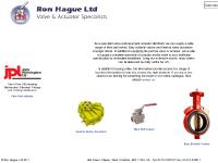 Ron Hague Ltd - UK Kinetrol Actutors, Mars Ball Valves and Bray Butterfly Valves Ron Hague Ltd - UK Kinetrol Actutors, Mars Ball Valves and Bray Butterfly Valves