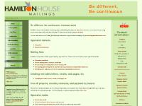 hamilton-house.com Education, Business to Business, Postal direct mail