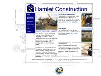 Hamlet Construction Ltd - Constructon Management, New Homes, Contract Work in Peterborough area