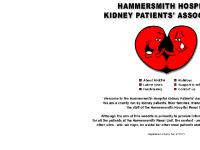 Hammersmith Hospital Kidney Patients' Association Hammersmith Hospital Kidney Patients' Association