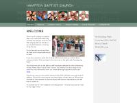 Welcome - Hampton Baptist Church Welcome - Hampton Baptist Church