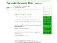 West London Chiropractic Clinics - Offering chiropractic consultations and a range