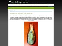 Handmade Blown Glass Jewelry Art Pendants: Head Change Arts