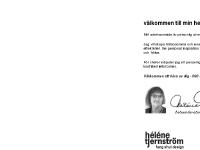 välkommen till min hemsida - héléne tjernström välkommen till min hemsida - héléne tjernström