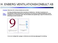 H. Enberg Ventilationskonsult