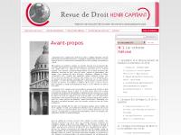 Revue de droit HENRI CAPITANT