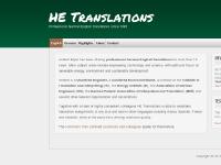 HE German Technical Translations HE German Technical Translations