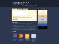 Hextractor # Create an HTML color palette from your CSS