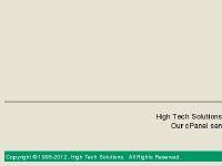 High Tech Solutions - Web/Email Hosting