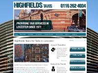 Highfields Taxi - Leicesters 24-7 Taxi Service based in the town centre. Airport Transfers and much more avaialable. Homepage