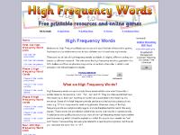 highfrequencywords.org high frequency words, high frequency word games, high frequency word printables highfrequencywords.org high frequency words, high frequency word games, high frequency word printables