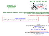 Bespoke Highland Tours - walking, hiking tours in Scotland and car hire Bespoke Highland Tours - walking, hiking tours in Scotland and car hire