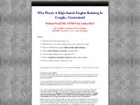 High Search Engine Ranking For Your Websites