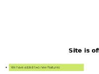 Site Is Offline