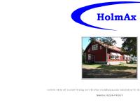 HolmAx AB - Svensktillverkade kabelsatser