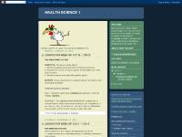 HEALTH SCIENCE 1 HEALTH SCIENCE 1