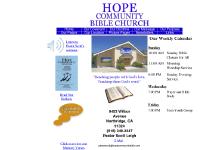 Hope Community Bible Church Hope Community Bible Church
