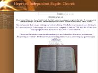 Hopewell Baptist Church, Bible Believers, King James Bible Hopewell Baptist Church, Bible Believers, King James Bible