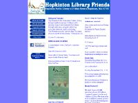 Welcome to the Friends of the Hopkinton Library