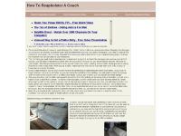 How To Reupholster A Couch