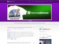 How to Sublimate How to Sublimate