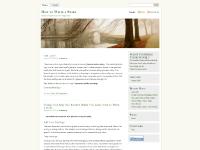 How to Write a Story How to Write a Story