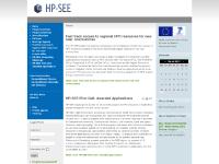 Welcome to HP-SEE - High-Performance Computing Infrastructure for South East Europe’s Research Communities